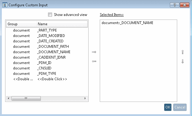 Configure Custom Input