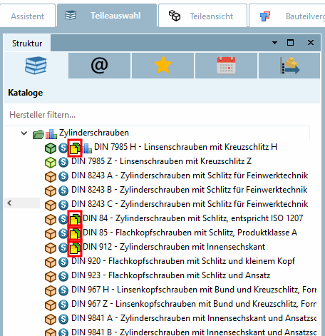 Symbols - Index tree