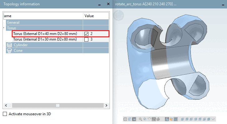 Example - Part with 2 tori (External)