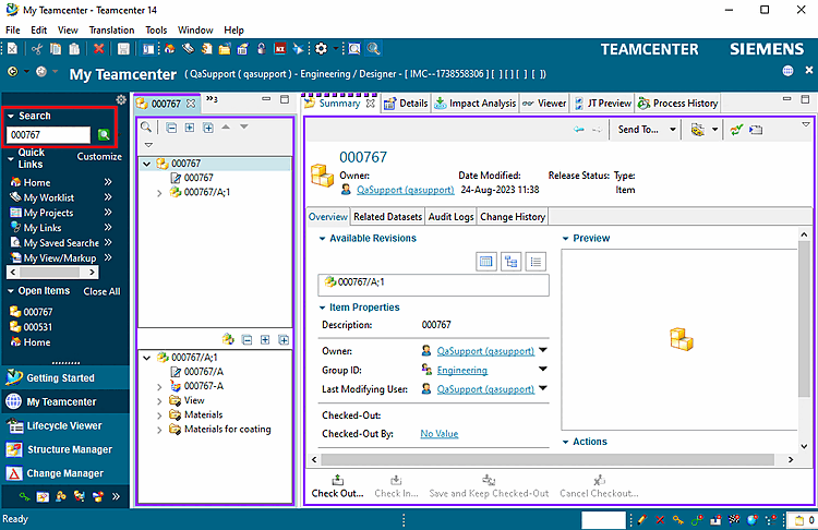 My Teamcenter