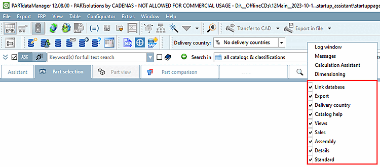 Show or hide toolbars