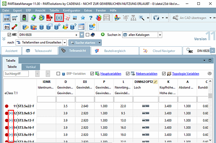 Size to avoid [Dimensions that should be avoided]: Labeling in table view [Table view]