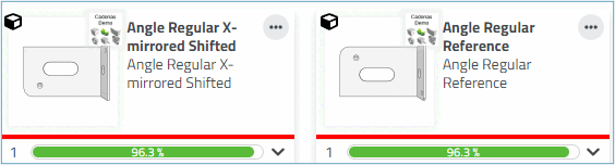 Right part is a mirror image of the left one.