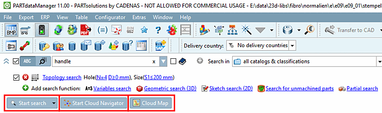 "Start search [Start search] " or "Start Cloud Navigator [Start Cloud Navigator] " or "Cloud Map [Cloud Map] "