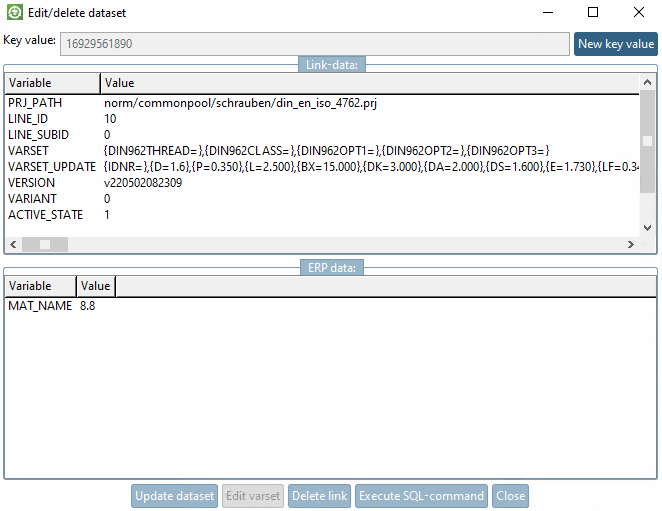 Edit/delete dataset