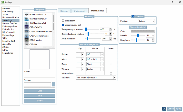 "Miscellaneous [Miscellaneous]" Tabbed page