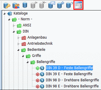 Index tree unfiltered = Button "Preferred rows on/off" deactivated