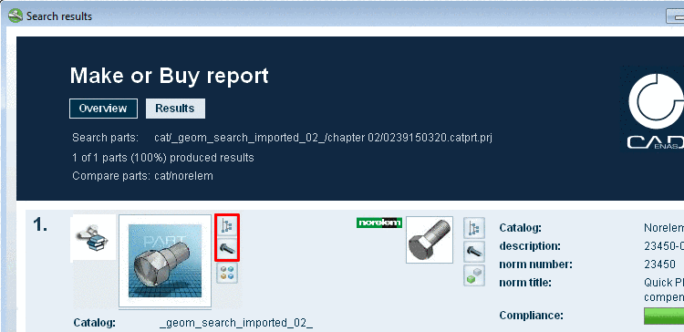 Display of internal value