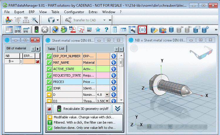 Size to be avoided: List view