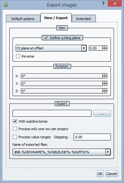 Export mode: Generate previews