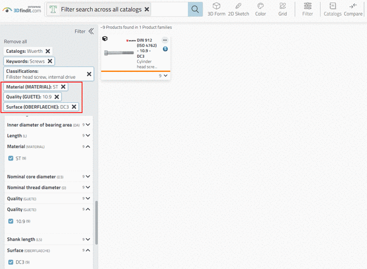 One edge edited by sketch