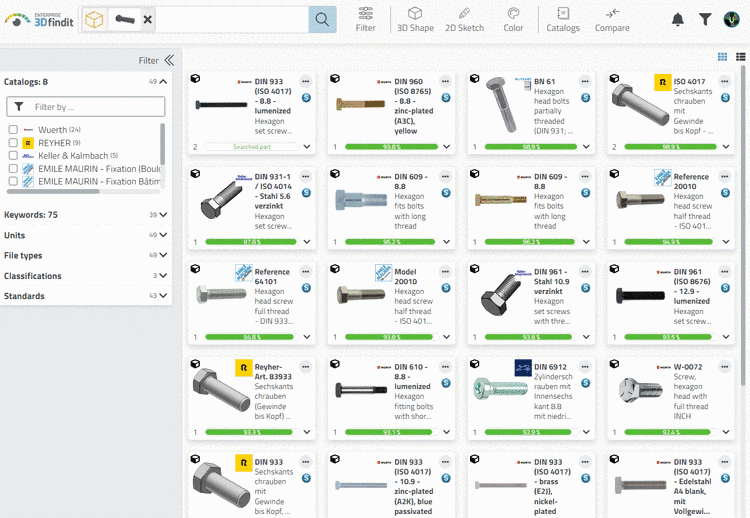 Editing mode with opened docking window "Chamfer/Fillet"