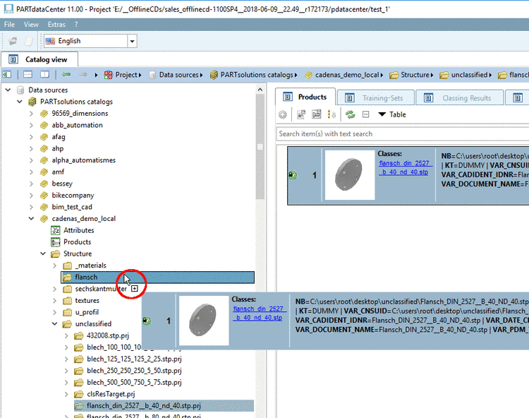 Drag&Drop with product to be used as Training-Set