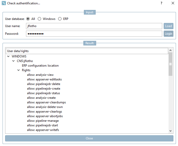 Check authentication... [Check authentification...]