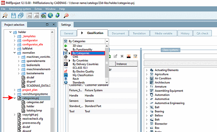 Classification -> By Categories