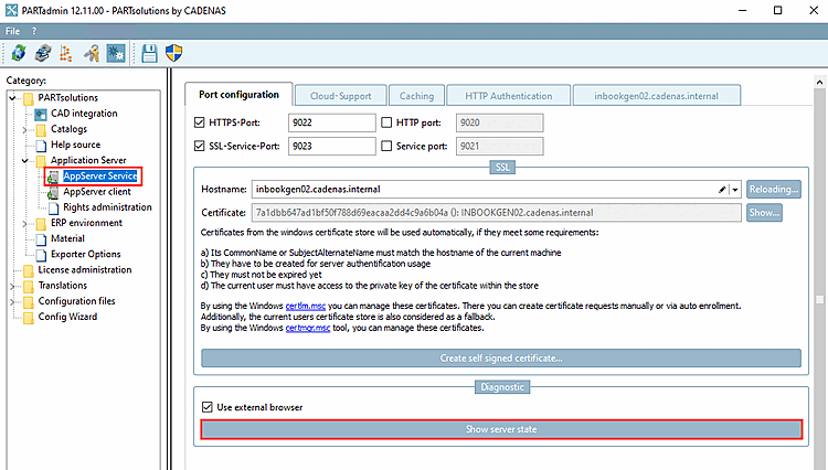 Show server state Show server state