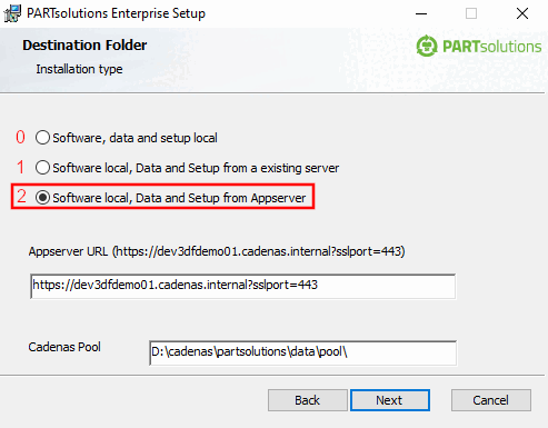 Installation type "2"