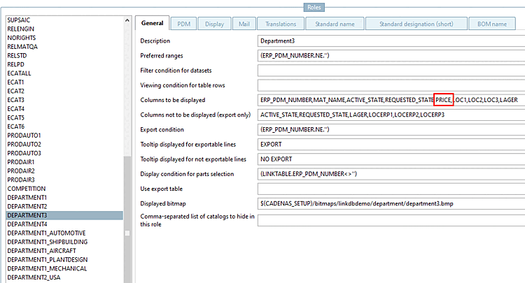 DEPARTMENT3 = "Purchineering" --- Column "PRICE"